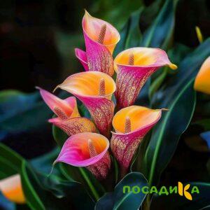 Калла Оникс купить по цене от 450р. в интернет-магазине «Посадика» с доставкой почтой в в Кировграде и по всей России – [изображение №1].