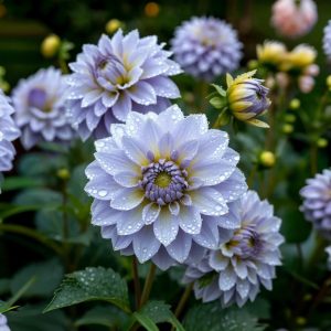 Георгин Акварель купить по цене от 680р. в интернет-магазине «Посадика» с доставкой почтой в в Кировграде и по всей России – [изображение №1].