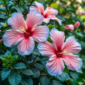 Гибискус садовый Тропикал Сан купить по цене от 293р. в интернет-магазине «Посадика» с доставкой почтой в в Кировграде и по всей России – [изображение №1].